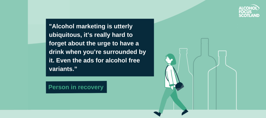 Testimonial of person in recovery on Alcohol Marketing 