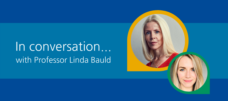 In conversation Linda Bauld event banner