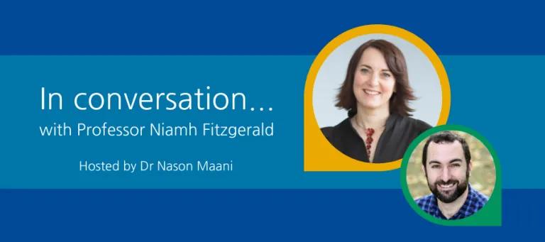 In conversation with Professor Niamh Fitzgerald event banner
