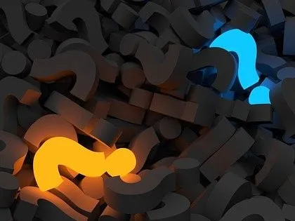 pile of question marks
